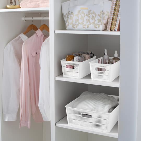 Simplify Slide 2 Stack It Small Storage Tote Baskets, 2ct.